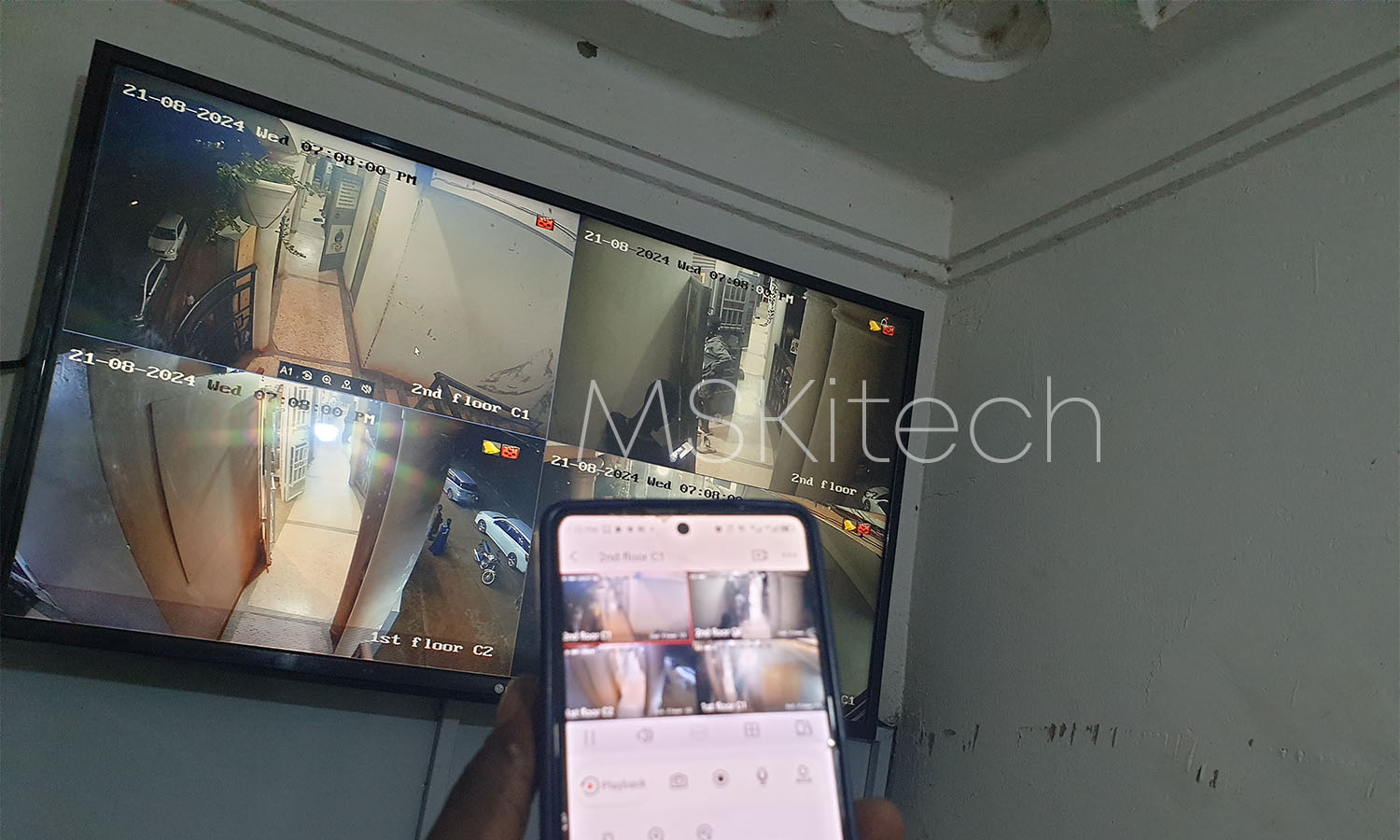 MSKitech cctv camera installation 3